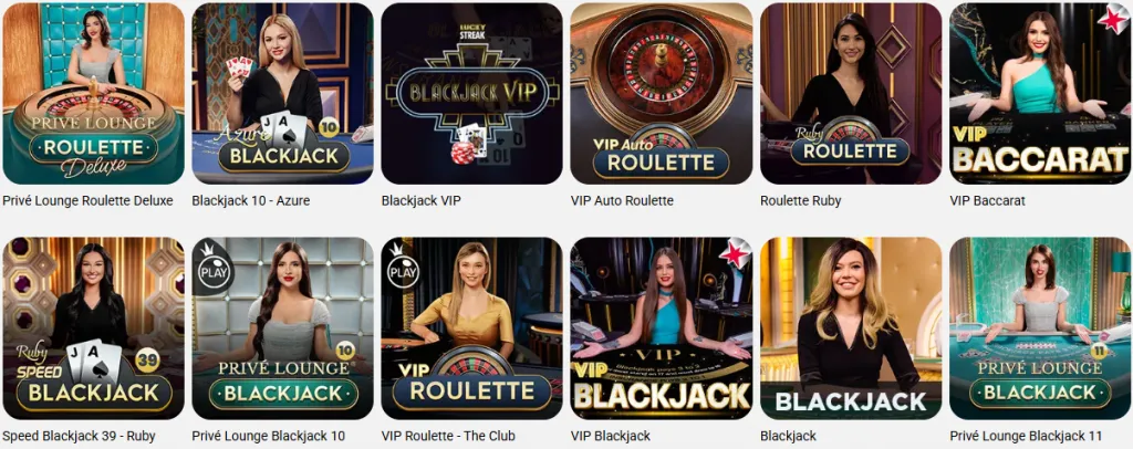 Boo Casino: Table games